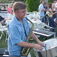 photo of steel drum player